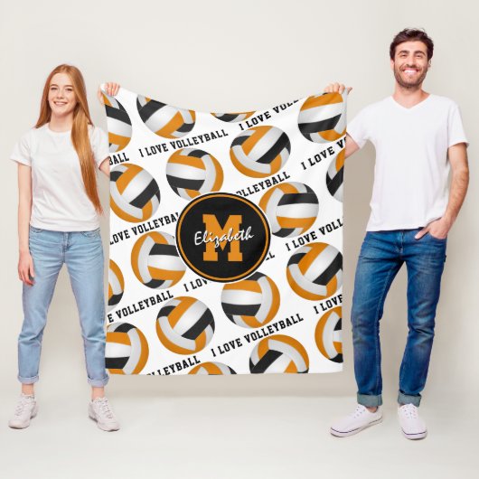 Kinder in schwarz-orangefarbenen Lieben Fleecedecke (Beispiel)