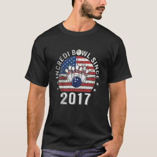 Kinder Incredibowl Seit 2017 Bowling 5. Geburtstag T-Shirt