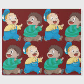Kinder jagen Geschenkpapier (Flach)