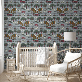 Kinder Jagen Klub Folkart Handgezogener Doodle Hun Tapete