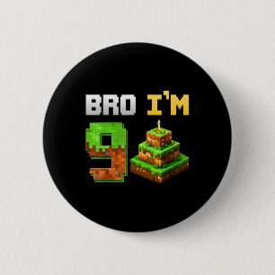 Kinder jagen sich ihr 9. Geburtstag Bro Spiel Pixe Button