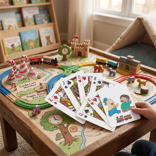 Kinder jagen Spielkarten