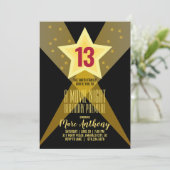 Kinder JEDES ALTER HOLLYWOOD BIRTHDAY Filmabend Einladung (Stehend Vorderseite)