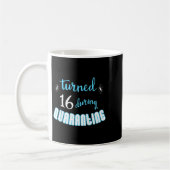 Kinder Jugendliche 16. Geburtstag Funny Quarantine Kaffeetasse (Links)
