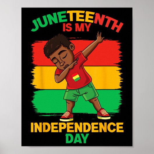 Kinder Juneteenth ist mein Unabhängigkeitstag Poster (Vorne)