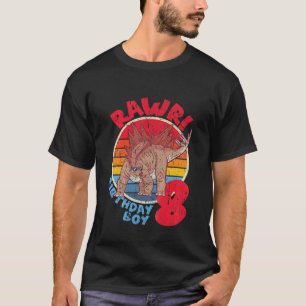Kinder Junge 8. Geburtstag ich Rawr! Familie Stego T-Shirt