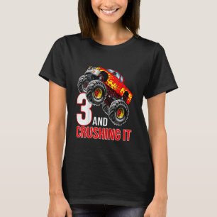 Kinder Jungen 2. Geburtstag Monster Truck Geburtst T-Shirt