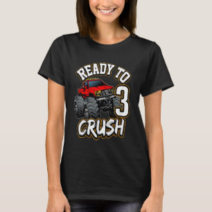Kinder Jungen 2. Geburtstag Monster Truck Geburtst T-Shirt