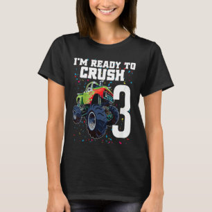 Kinder Jungen 2. Geburtstag Monster Truck Geburtst T-Shirt