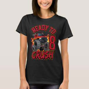 Kinder Jungen 8. Geburtstag Monster Truck Geburtst T-Shirt