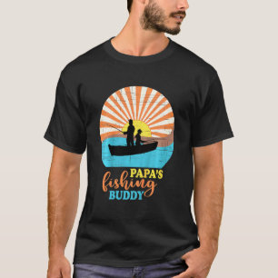 Kinder Jungen Angeln Papas Angeln Kumpel für Junge T-Shirt