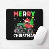 Kinder Jungen Frohe Weihnachts-Monster LKW-Weihnac Mousepad (Mit Mouse)