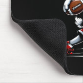 Kinder Jungen glücklich Ostern Bunny Playing Fußba Mousepad (Ecke)