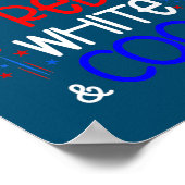 Kinder Jungen Kinder 4. Juli rot weiß und Cool Poster (Ecke)