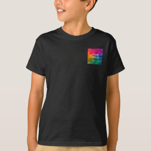 Kinder Jungen zaubern zwei Seiten elegante schwarz T-Shirt