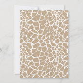 Kinder Jungle Safari 1. Geburtstag Party Einladung (Rückseite)