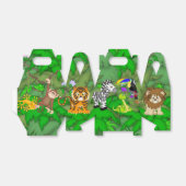 Kinder Jungle Tiere Geburtstagsparty Gefälligkeits Geschenkschachtel (Ungefaltet)
