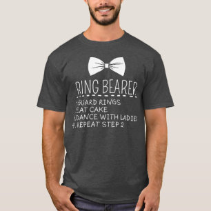 Kinder Junior Wedding Party Kinderring Träger T-Shirt