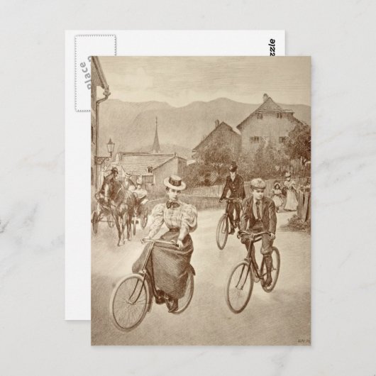 Kinder Kaiserin Elisabeth: Gisela & Prinz Rudolf Postkarte (Vorne/Hinten)