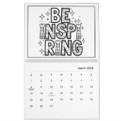 Kinder - Kalender mit Inspirationsfarben (Mär 2026)