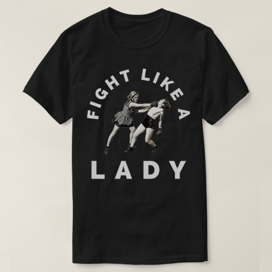 Kinder kämpfen wie eine Lady Funny Women's Boing,  T-Shirt (Design vorne)