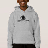 Kinder Kapuzenpullover schwarzes Logo Hoodie (Vorderseite)