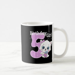 Kinder Katze 5. Geburtstag Shirt Girls Kitten Gebu Kaffeetasse