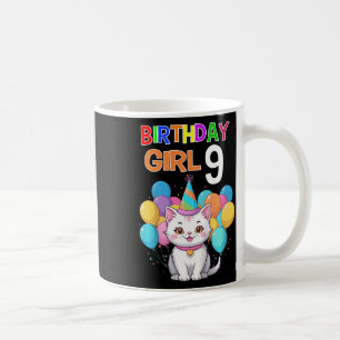 Kinder Katze Geburtstag 9 Geburtstagsparty Girls 9 Kaffeetasse