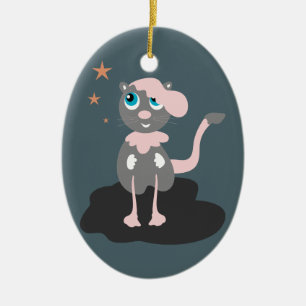 Kinder Katzen Illustration Süße Cartoon-Katze Keramik Ornament