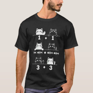 Kinder Katzen Im Schulschreibtisch Grundschule T-Shirt