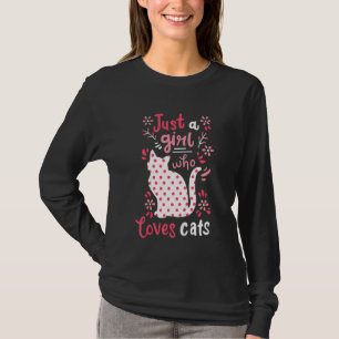 Kinder Katzen nur ein Mädchen T-Shirt