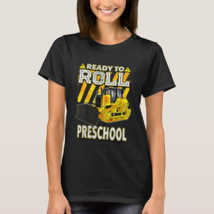 Kinder kehren zum Schulbulldozer zurück, der berei T-Shirt