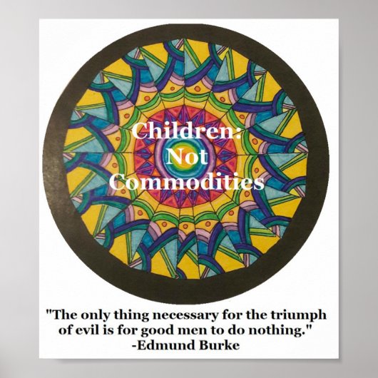 Kinder: kein Menschenhändler Poster (Vorne)