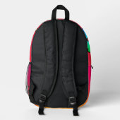 Kinder Kids Rainbow Bedruckter Rucksack (Rückseite)