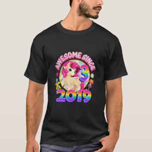 Kinder Kinder 3Kinder Geburtstag Party Einhorn Mäd T-Shirt