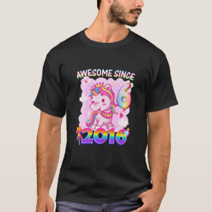 Kinder Kinder 6Geburtstagsparty Einhorn Mädchen 6  T-Shirt
