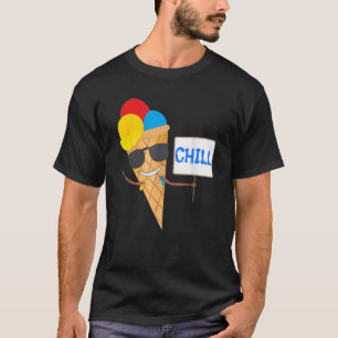 KINDER Kinder Eiscreme Kone mit Sonnenbrille Summ T-Shirt