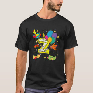 Kinder Kinder Jungen 2. Geburtstag Jungs Pilot 2 J T-Shirt