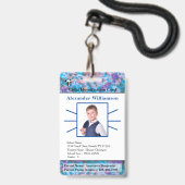 Kinder Kinder Kinder Foto ID Card benutzerdefinier Ausweis (Front with Lanyard)
