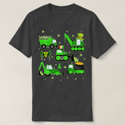 Kinder Kinder Kinder Jungen St Patricks Day Crane  T-Shirt (Design vorne)