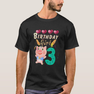 Kinder Kinder Kinder Kinder 3 Jahre alt Mädchen Ge T-Shirt