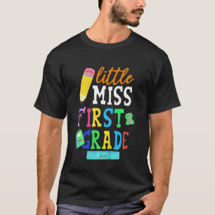 Kinder Kinder Klein Miss erste Klasse zurück zur S T-Shirt