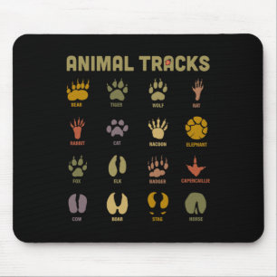 Kinder Kinder lernen wilde Tierspuren Mousepad