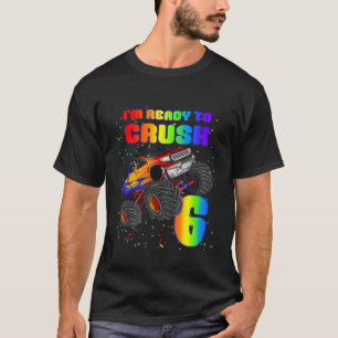 Kinder Kinder Monster Truck Ich bin bereit 6 Jungs T-Shirt