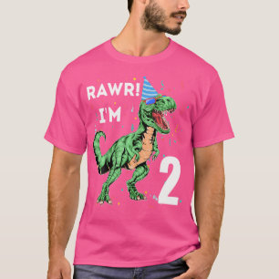 Kinder Kinder Rawr I m 2 Dinosaurier Trex 2nd Gebu T-Shirt