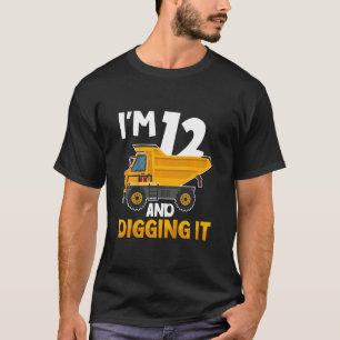 Kinder Kinder Zwölf 12 Jahre 12. Geburtstagsbau B T-Shirt