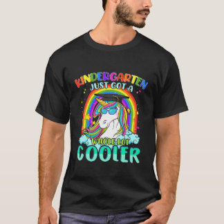 Kinder Kindergarten Cooler Schüler Unicorn Regenbo T-Shirt