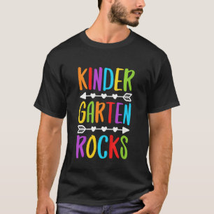 Kinder Kindergarten Rocks im Vorschulalter zurück T-Shirt