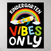 Kinder Kindergarten Vibes nur zurück in die Schule Poster (Vorne)