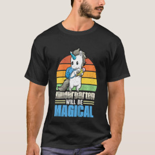Kinder Kindergarten wird zauberhafte Einhorn-Da T-Shirt